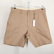 Taylor Stitch Shorts Mens 36 Khaki The Trail Short Herringbone Organic Cotton