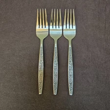 Rogers Co LA SPANA Stainless Flatware Korea 6 ¼” Salad Fork Lot of 3 Forks