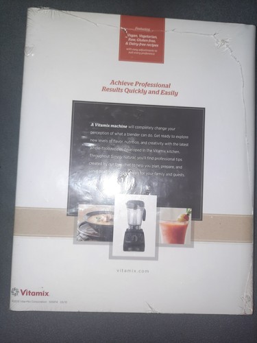 Simply Natural Vitamix Cook Book - 2015 HCDJ New Sealed Vegan Raw Gluten Dairy - Picture 2 of 2