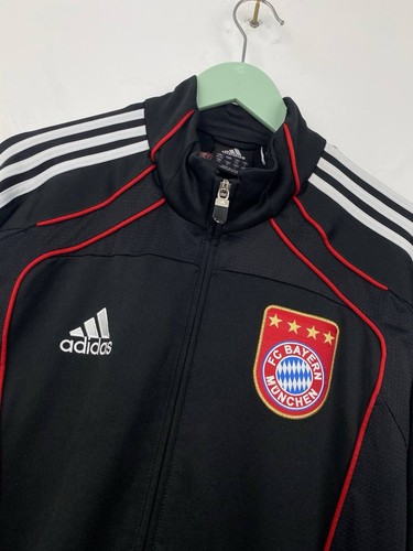 Bayern München 2010 2011 Fußball Soccer Track Top Jacke Adidas Gr. M schwarz - Bild 2 von 17