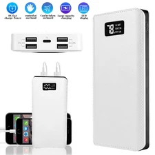 2pcs 9000000mAh Power Bank External Battery Backup Fast Charger for Cell Phone