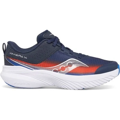 Scarpe da corsa Saucony Kinvara 14 LTT Junior blu navy bambini scarpe da ginnastica comode ammortizzate