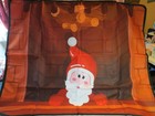 MOCOOS Magnetic Fireplace Cover Draft Stopper Christmas Santa Claus 39" x 32"