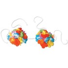 Beistle 50461 Floral Bikini Top Adjustable - Pack of 12