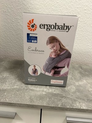 Ergobaby Embrace Babytrage - Grau - Cozy Newborn + Carrier Heather Gray