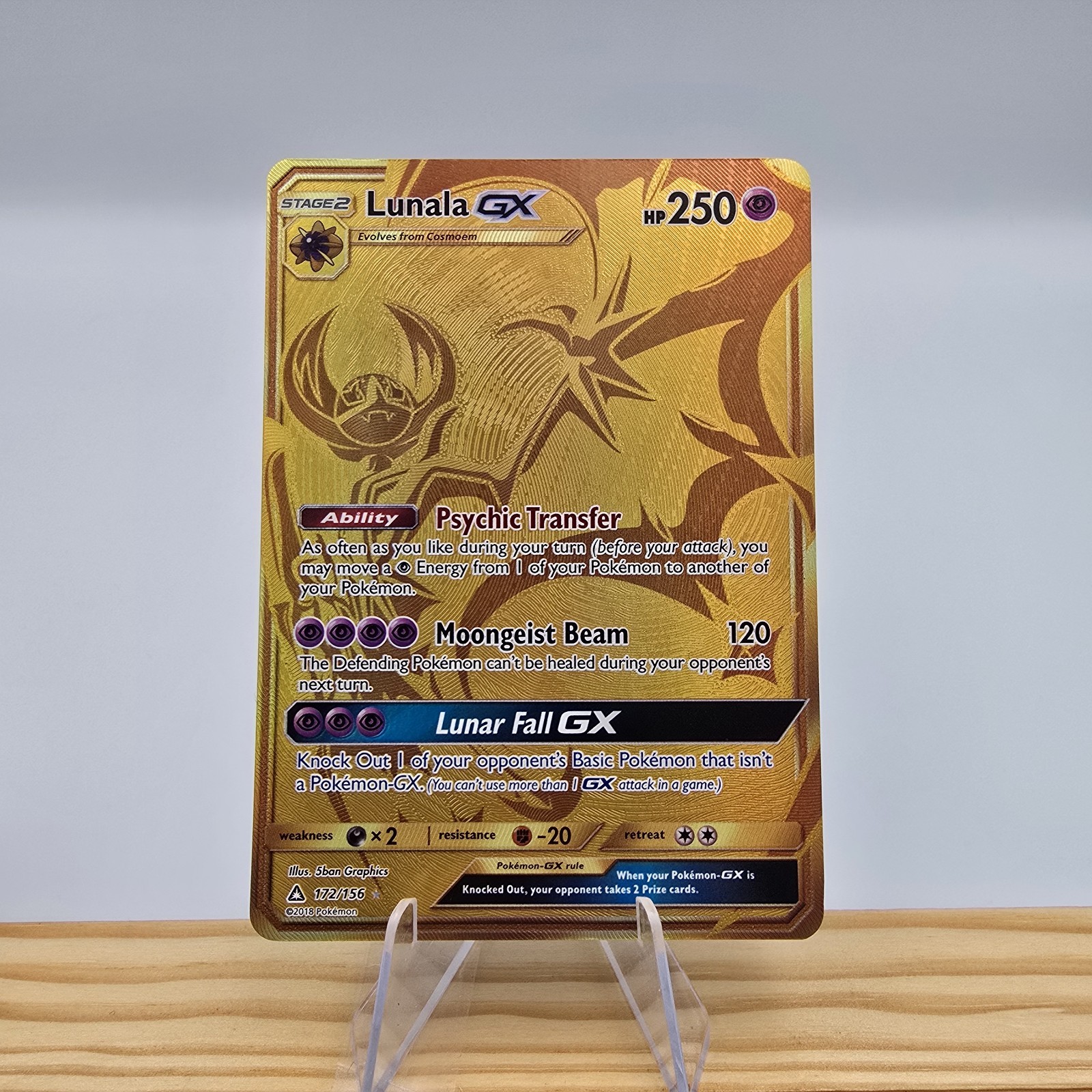 Pokémon Lunala GX Ultra Prism 172/156 NM M