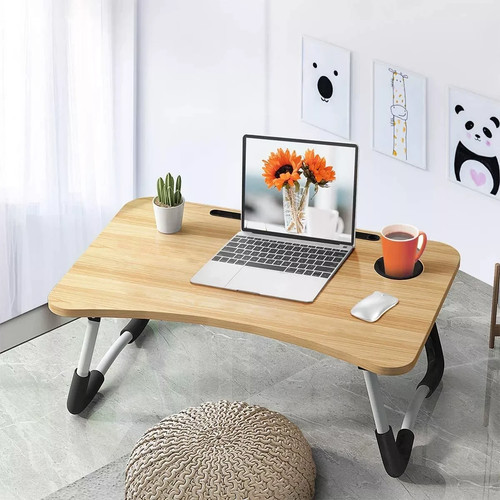 Folding Laptop Table Bed Tray Portable Sofa Lap Desk Breakfast Notebook Stand - Picture 7 of 11