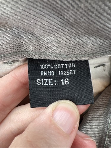 VTG Starex Jeans Boys Sz 16 Gray Carpenter Cotton Duck Ripstop - Picture 14 of 16