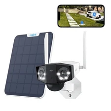 Reolink Refurbished 8MP Wireless WiFi Battery Security Camera Duo 2 +Solar Panel