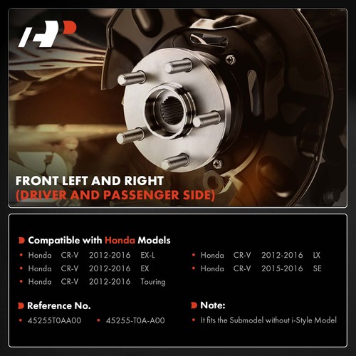 A-Premium 2xBlack Brake Dust Shield Front Left & Right Side for Honda CR-V 12-16 - Picture 2 of 11