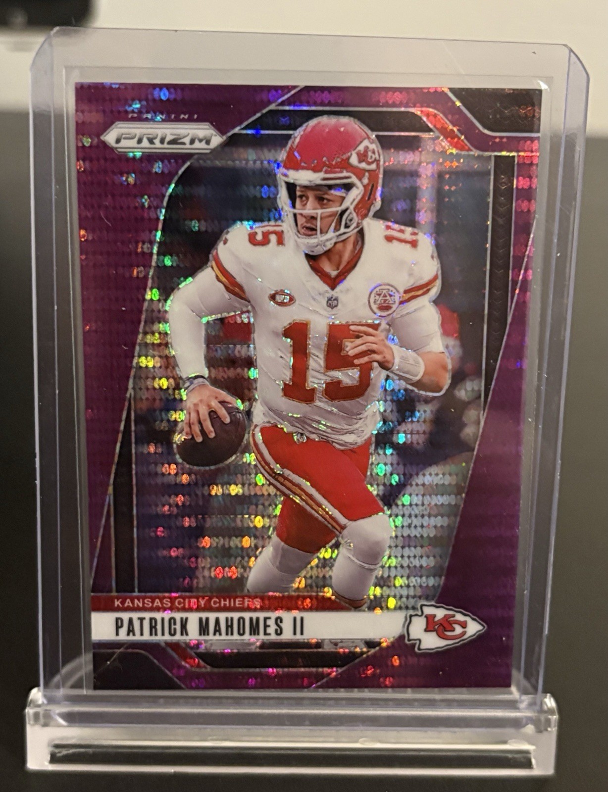 2024 Panini Prizm - Patrick Mahomes II #138 Purple Pulsar Prizm