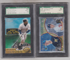 Lot of 2 - BASEBALL CARDS - Greg Vaughn & J.M.Gold / Ryan Mills (RC) -GRADED!!!