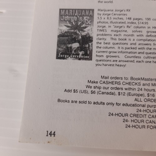 Marijuana Outdoors Pb Book Guerrilla Growing Jorge Cervantes Plant Growing Rare - Bild 16 von 16