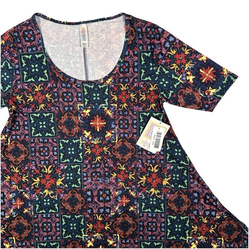 Camicetta tunica donna swing XXS (0-6) geometrica mezza manica maglietta perfetta nuova con etichetta - Foto 2 di 23