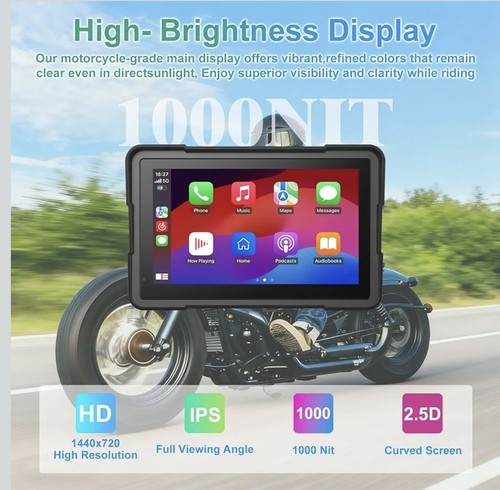 LBW BM700 BMW R1200GS R1250GS S1000XR 7" CarPlay Android Auto Waterproof GPS - Picture 6 of 10