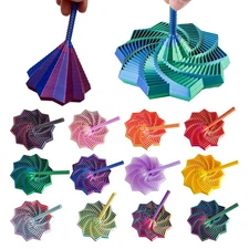 Expanded Sensory Fidget Star Toys 3D Printed, Handle Fractal Hexagon,Anti-StreSP