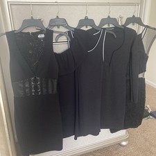 Little Black Dress Set-Cute Mini Dresses-Set Of 5-Size SM