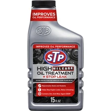 STP High Mileage Oil Treatment + Stop Leak - 15 FL OZ