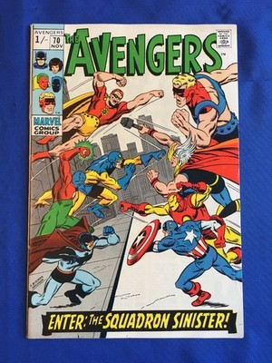 Avengers #70 FN+ (6.5) MARVEL ( Vol 1 1969) Squadron Sinister
