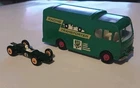 Nice Vintage Lesney Matchbox No M-6 RACING  TRANSPORTER With Lotus # 19 Race Car