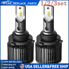 2/4 AUXITO 9006 HB4 LED Headlight Bulbs Low High Beam Conversion Kit 6000K White
