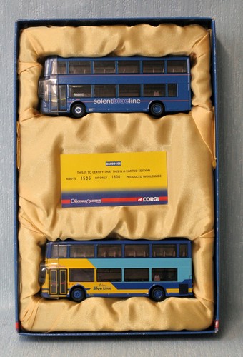 CORGI OCC 1:76991660 THE SOLENT BLUE LINE BUS SET 001 LIMITED EDITION BOXED