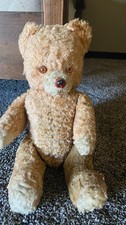 Vintage Teddy Bear 15" Fully Jointed, metal nose - No Tags