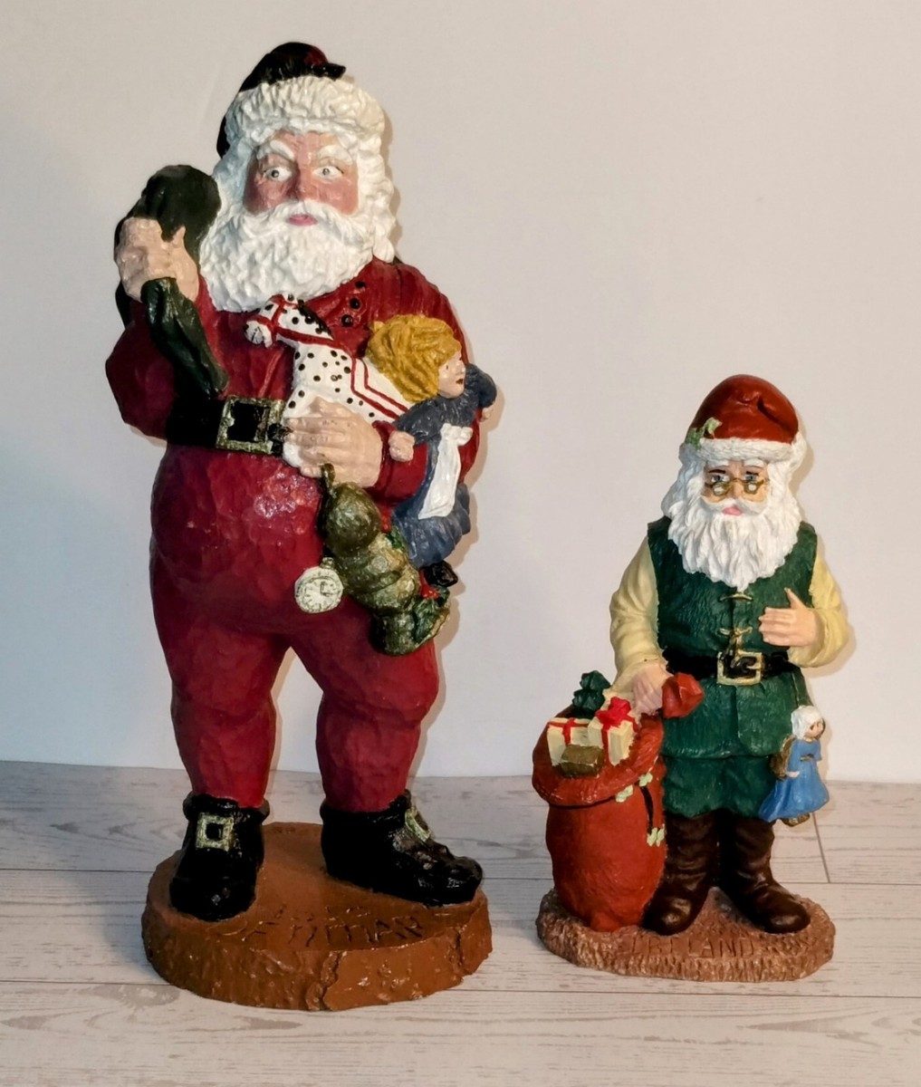 クリスマスプレート Santa in Europe 1999 Vintage World Santas 1999 Denmark Santa & 1992 Ireland Santa
