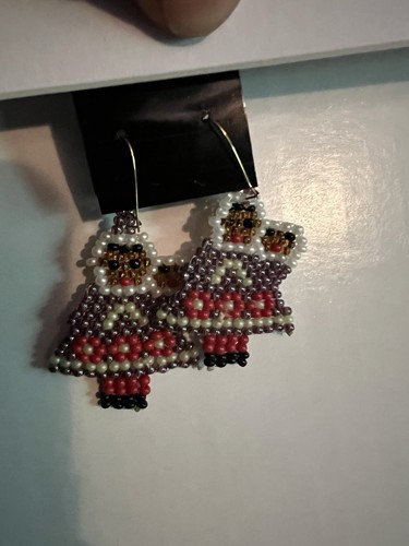 Artisan Alaska Perlen Frau ein Baby Ohrringe durchbohrt Neu - Bild 4 von 6