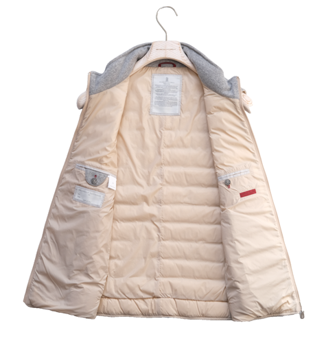 BRUNELLO CUCINELLI 100% Cashmere Knit Down Vest Jacket Grey Men's Size 48 S - Picture 3 of 9