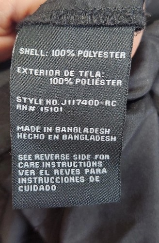 Jones New York Womens Black Hooded Windbreaker Rain Jacket Coat Size XXL Midi - Picture 11 of 12