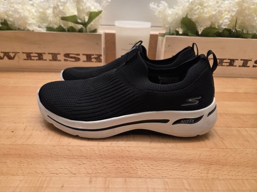 Skechers Go Walk Arch Fit Stretch-Sportschuhe schwarz/weiß Damengröße 8,5 - Bild 3 von 10