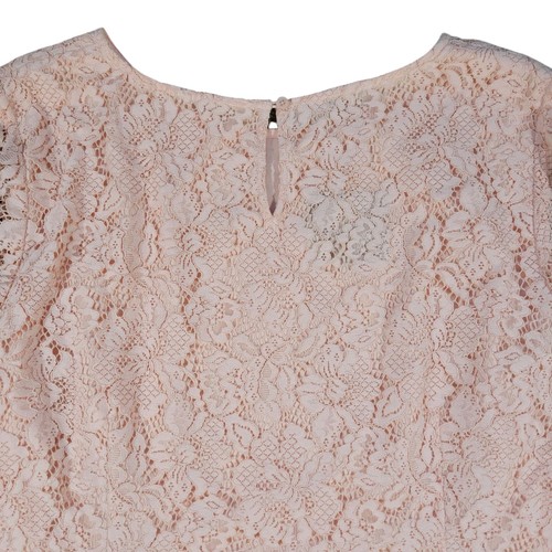 RSVP Talbots Blouse Womens 2X Pink Lace Poet Sleeve Shirt Easter Spring Church - Picture 8 of 11