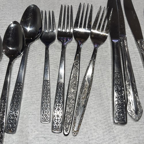 International Stainless Serenata Steel Fork + Others 13 Pc Spoon Knife - Picture 3 of 4