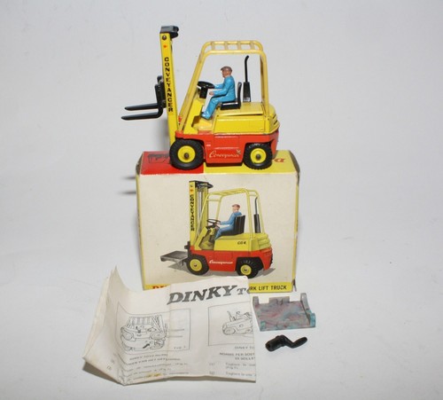 Dinky 404 Fördergabelstapler, sehr guter Zustand in gutem Originalkarton