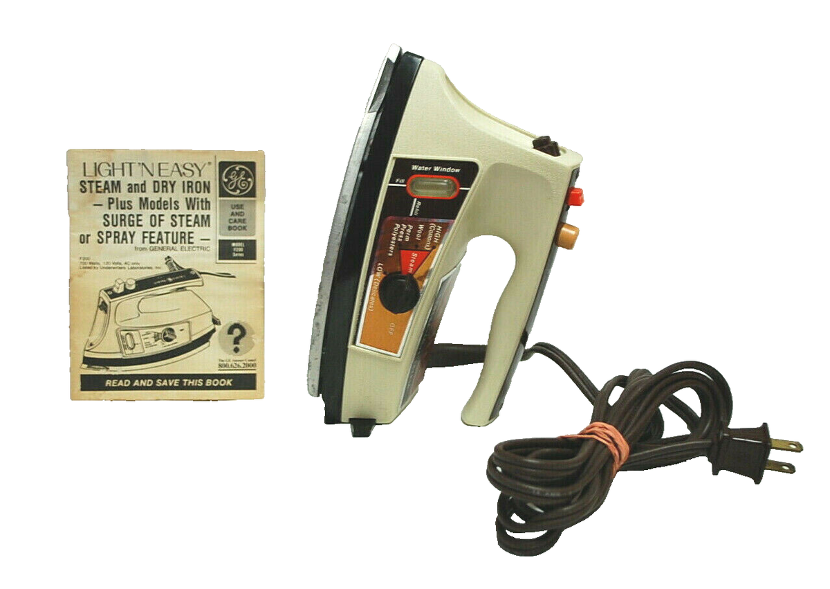 ge general electric スチーム&ドライアイロン VINTAGE GENERAL ELECTRIC GE STEAM AND DRY TRAVEL IRON | eBay