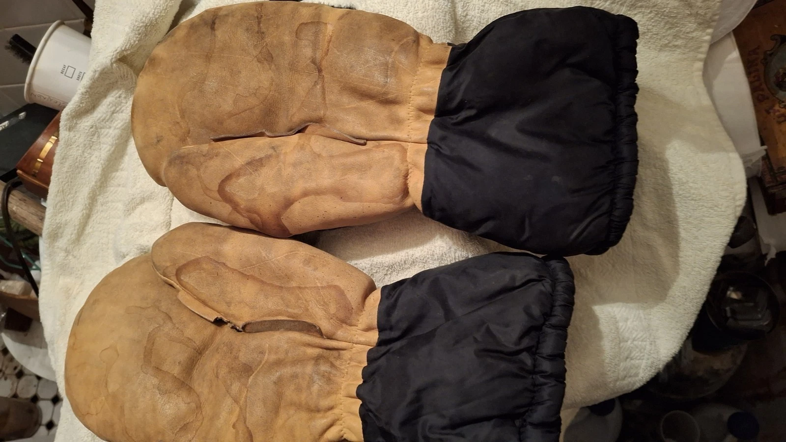 Sheepskin Shearling Mittens – Warm Winter Leather Gloves Unisex – Great Gift !