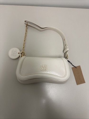 NUEVO Bolso de Hombro Steve Madden Croc Beige Nuevo Con Etiquetas - Imagen 1 de 15