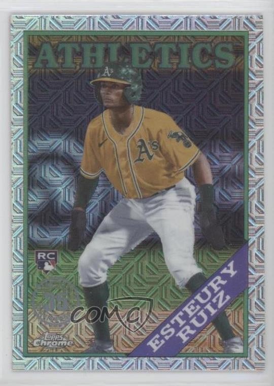 2023 Series 2 1988 Topps Chrome Silver Pack Mojo Esteury Ruiz Rookie RC