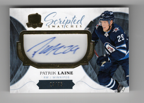 2017-18 The Cup Scripted Swatches Auto Patch Autograph Patrik Laine 23/35 !!