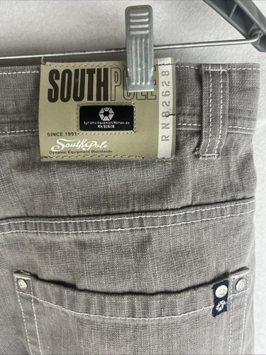 Southpole Jeans Mens 34 Gray Y2K VTG Wide Leg Baggy Faded 34x30 Jesse Pinkman - Picture 5 of 9