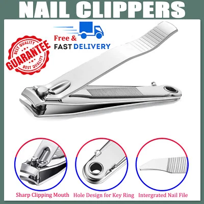 Toe Nail Clippers Cutters Large Heavy Duty Trimmer Nipper Finger Effortless