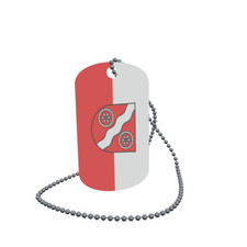 Dog Tag Flag Mudau Dog Tag Aluminium 30 x 50mm