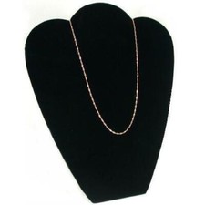 Black Velvet Necklace Pendant Counter Top Bust Jewelry Display 8 5/8" x 10 7/8"