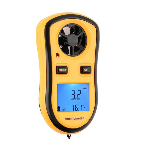 LCD Wind Speed Gauge Air Velocity Meter Digital Anemometer NTC Thermometer AU - Picture 8 of 9