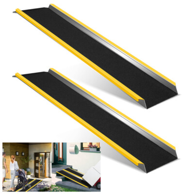 2X Auffahrrampe Laderampe Aluminium 300kg pro Stück Rampe Auffahrschiene Auto
