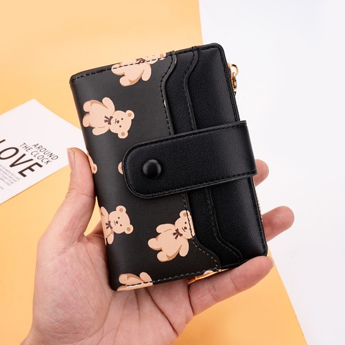 Women Girls Small Cute Flower Wallet RFID Bifold Credit Card Holder Coin Purse - Picture 10 of 19