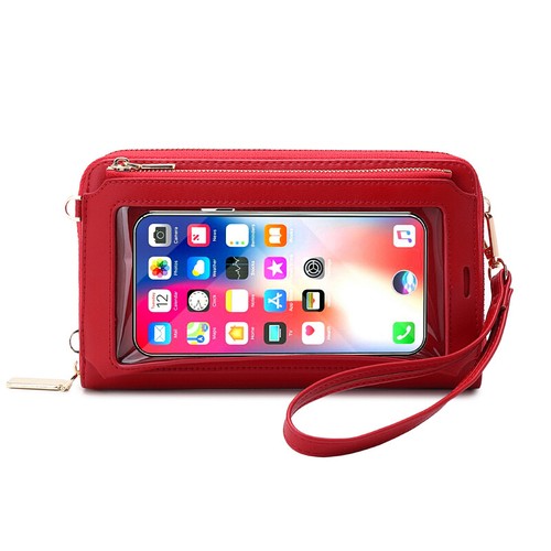 Women Touch Screen Wristlet Handbag RFID Wallet Purse Crossbody Cell Phone Bag - Picture 22 of 32