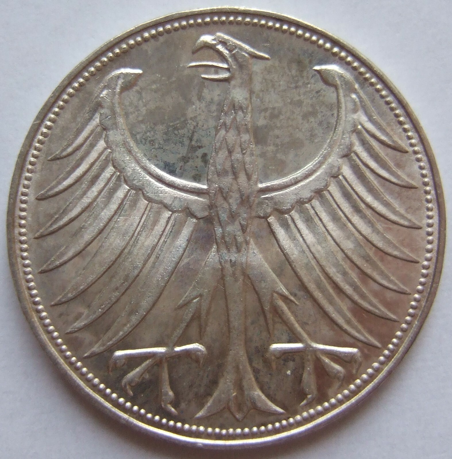 5 DM 1960 G w !!! połysku stempla Wybuchowy zakup, prawdziwa gwarancja