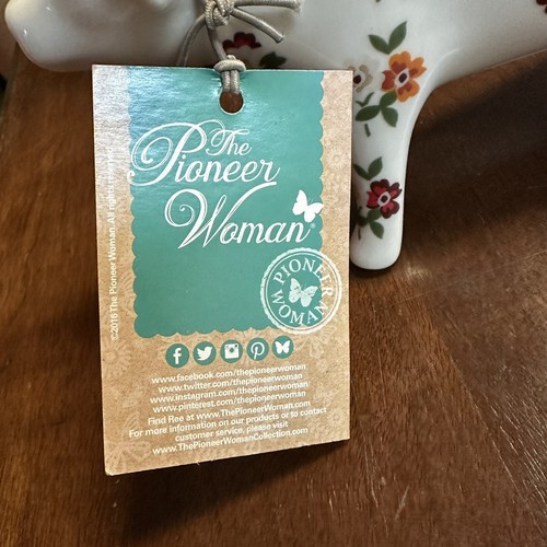 Pionierin Posey Herbst Blume Floral Kuh Milchkännchen mit Etikett - Bild 9 von 9